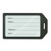 Black Rigid Plastic Luggage Tag Holder