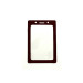 Clear Vinyl Vertical Badge Holder with Black Color Frame, 2.25" x 3.44"