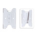 White Semi-Rigid Convertible Card Holder, 2.16" x 3.48"