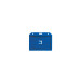 Blue Acetate Horizontal 2-Sided Multi-Card Holder, 3.65" x 2.94"