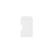 White Rigid Plastic Vertical 2-Sided Multi-Card Holder, 2.38" x 4.1"