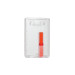 Frosted Rigid Plastic Vertical Card Dispenser with Red Extractor Slide, 2.28" x 3.6"