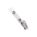 Clear Vinyl Strap Clip with 1-Hole Ribbed-Face NPS Clip