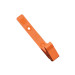 Orange Plastic Strap Clip with Knurled Thumb-Grip