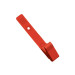 Red Plastic Strap Clip with Knurled Thumb-Grip