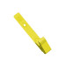 Yellow Plastic Strap Clip with Knurled Thumb-Grip