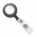 Gray Badge Reel with Reinforced Vinyl Strap & Belt Clip