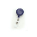 Royal Blue Round Badge Id Reel With Strap And Slide Clip