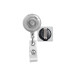Clear Translucent Round Badge Reel With Strap And Slide Clip