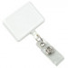 White Rectangle Badge Reel