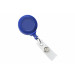 Royal Blue Badge Reel with Clear Vinyl Strap & Swivel Spring Clip