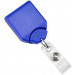 Metallic Blue B REEL® Badge Reel with swivel-clip with teeth