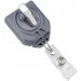 Metallic Gray B REEL® Badge Reel with swivel-clip with teeth 2120-7810 - Back