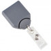 Metallic Gray B REEL® Badge Reel with swivel-clip with teeth