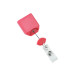 Watermelon B REEL® Badge Reel with swivel-clip with teeth 2120-7811 - Front Extended