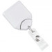 White B REEL® Badge Reel With Swivel Belt Clip