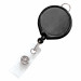 Black Badge Reel with Clear Vinyl Strap & Belt Clip