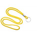 Yellow Round 1/8" (3 mm) Lanyard with Nickel Plated Steel Split Ring