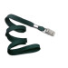 3/8" (10 mm) Forest Green Lanyard with Nickel-Plated Steel Bulldog Clip