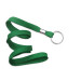 Green 3/8" (10 mm) Lanyard with Nickel-Plated Steel Split Ring