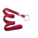 Red 3/8" (10 mm) Lanyard with Nickel-Plated Steel Split Ring