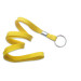 Yellow 3/8" (10 mm) Lanyard with Nickel-Plated Steel Split Ring