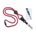 Red 1/4" (6 mm) Lanyard with Diamond Slider & DTACH Swivel Hook