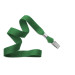 Green 5/8" (16 mm) Lanyard with Nickel-Plated Steel Bulldog Clip