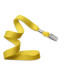Yellow 5/8" (16 mm) Lanyard with Nickel-Plated Steel Bulldog Clip