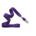 Purple 5/8" (16 mm) Lanyard with Nickel-Plated Steel Bulldog Clip