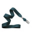 Teal 5/8" (16 mm) Lanyard with Nickel-Plated Steel Bulldog Clip