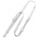 White 3/8" (10 mm) Lanyard with "No-Twist" Wide Plastic Hook & Safety Breakaway