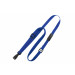 Royal Blue 3/8" (10 mm) Lanyard with "No-Twist" Wide Plastic Hook & Safety Breakaway