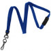 Royal Blue 3/8" (10 mm) Breakaway Lanyard with Black Oxide Swivel Hook