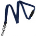 Navy Blue 3/8" (10 mm) Breakaway Lanyard with Black Oxide Swivel Hook