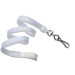 White 3/8" (10 mm) Breakaway Lanyard with Black Oxide Swivel Hook