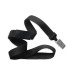 Black 5/8" (16 mm) Breakaway Lanyard with Nickel-Plated Steel Bulldog Clip