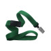 Green 5/8" (16 mm) Breakaway Lanyard with Nickel-Plated Steel Bulldog Clip