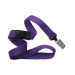 Purple 5/8" (16 mm) Breakaway Lanyard with Nickel-Plated Steel Bulldog Clip