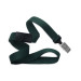 Forest Green 5/8" (16 mm) Breakaway Lanyard with Nickel-Plated Steel Bulldog Clip