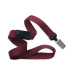 Maroon 5/8" (16 mm) Breakaway Lanyard with Nickel-Plated Steel Bulldog Clip