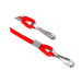 Red Open Ended Lanyard with Two Swivel Hooks