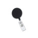 Black /Chrome Heavy-Duty badge Reel with Nylon Cord Reinforced Vinyl Strap & Belt Clip