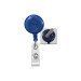 Translucent Blue Badge Reel with Clear Vinyl Strap & Swivel Spring Clip