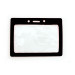 Vinyl Horizontal Badge Holder with Black Color Frame, 3.5" x 2.13"