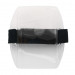 Clear Vinyl Vertical Arm Band Badge Holder with Blue Strap, 2.75" x 3.8"