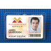 Premium Vinyl Badge Holder - Clip-On, Credit/Data Card Size 504-T1J