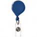 Royal Blue Classic Mini-Bak Badge Holder Reel Id With Strap And Slide Clip