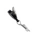 Black Round Badge Reel With Card Clamp And Swivel Clip 529-IK6