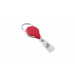 Red Carabiner Badge Reel With Strap